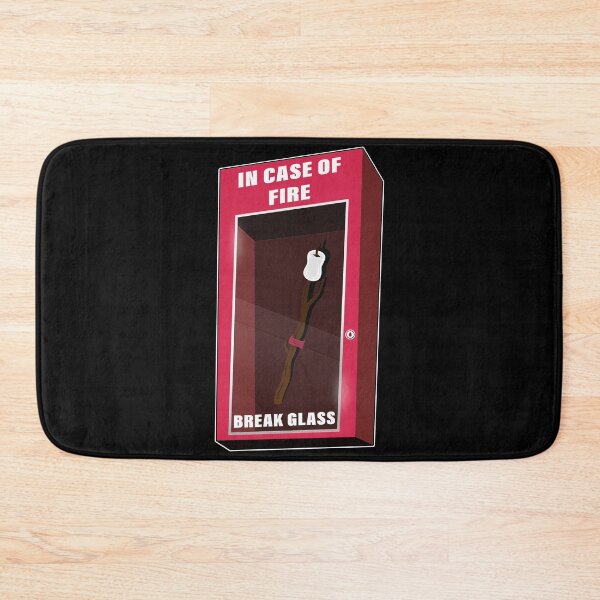 Item preview, In Case Of Fire Break Glass, Marshmallow Camping Roasting designed and sold by Space Art.