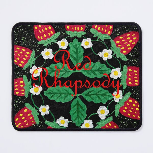 Item preview, Red Rhapsody strawberry and flower garland designed and sold by waterlily-joy.