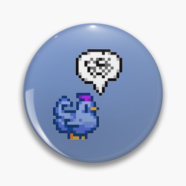 Item preview, Grumpy Blue Chicken Stardew Valley   designed and sold by BarryNelsonshop.