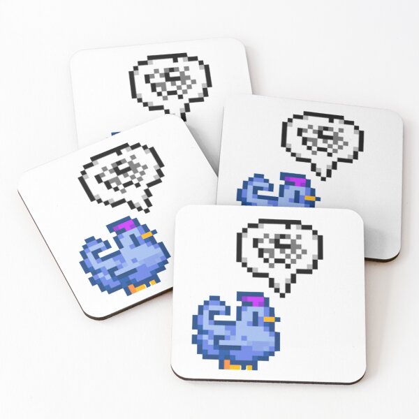 Item preview, Grumpy Blue Chicken Stardew Valley   designed and sold by BarryNelsonshop.