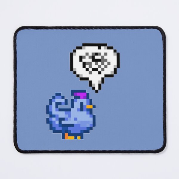 Item preview, Grumpy Blue Chicken Stardew Valley   designed and sold by BarryNelsonshop.