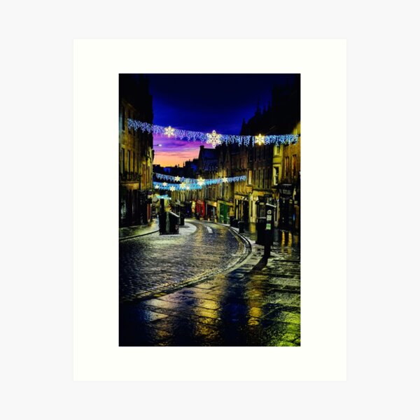 Item preview, Cockburn Street Christmas Card designed and sold by darkedinburgh.
