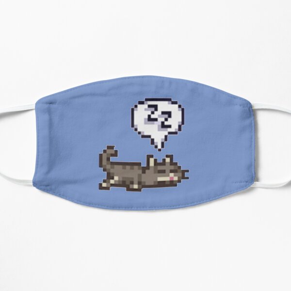 Stardew Valley Sleeping Cat Sploot Flat Mask