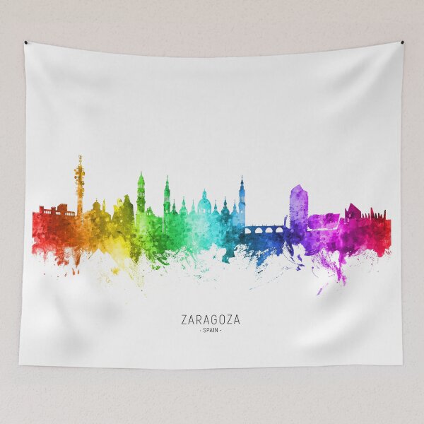 Item preview, Zaragoza Spain Skyline designed and sold by ArtPrints.