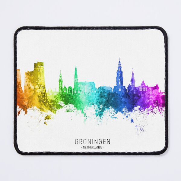 Item preview, Groningen The Netherlands Skyline designed and sold by ArtPrints.