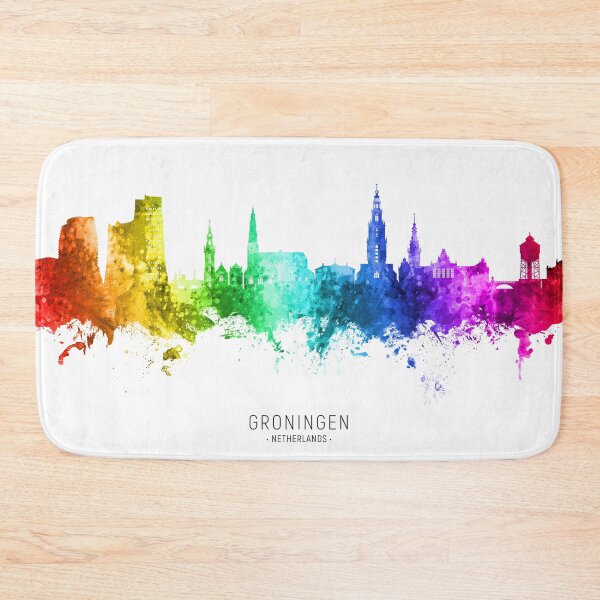 Item preview, Groningen The Netherlands Skyline designed and sold by ArtPrints.