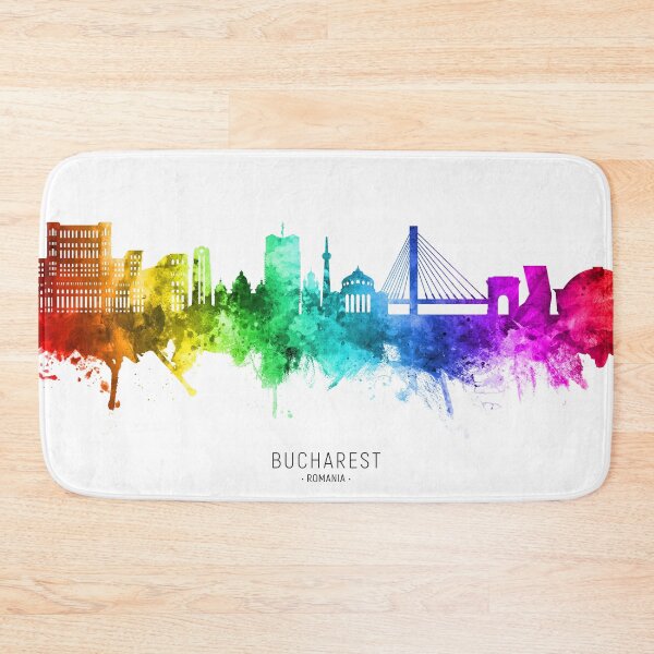 Item preview, Bucharest Romania Skyline designed and sold by ArtPrints.
