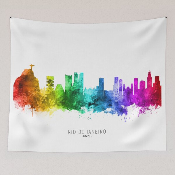 Item preview, Rio de Janeiro Brazil Skyline designed and sold by ArtPrints.