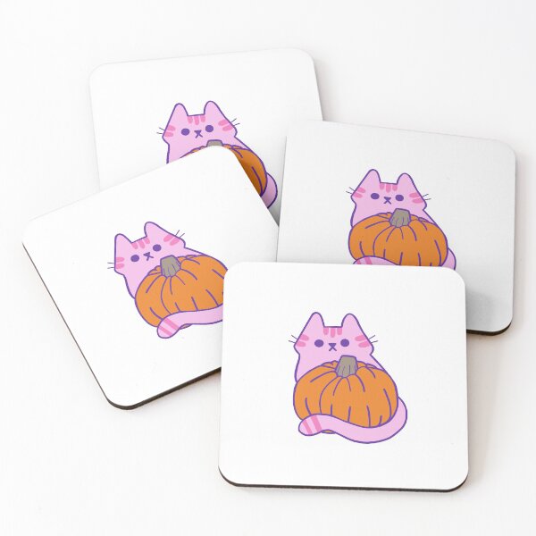 Item preview, Pink Kitty with Pumpkin designed and sold by RexieLovelis.