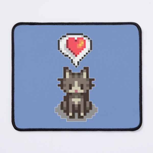 Vista previa del artículo con la obra «Gato gris feliz de Stardew Valley», diseñado y vendido por BarryNelsonshop.