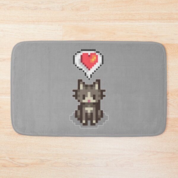 Item preview, Stardew Valley Happy Grey Cat   designed and sold by BarryNelsonshop.