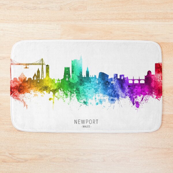 Item preview, Newport Wales Skyline designed and sold by ArtPrints.