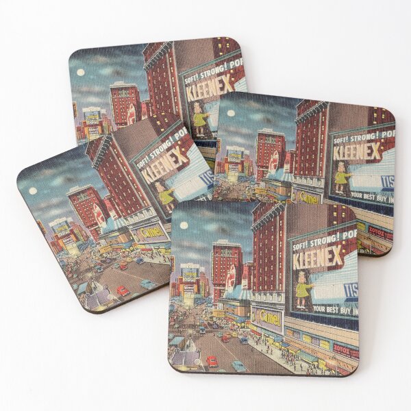 Item preview, Times Square, New York City, Big Apple, Old Times Square, Kleenex Billboard, 1940s,  designed and sold by Nostrathomas66.