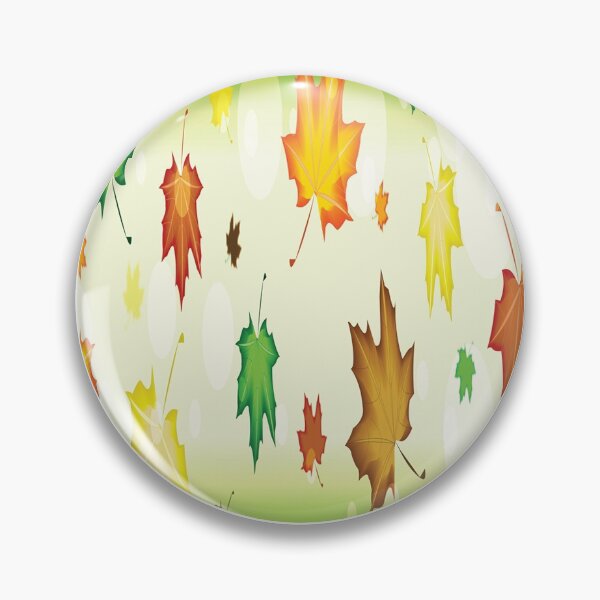 Item preview, The colorful of Maple leaves on the green background designed and sold by Figaro-17.
