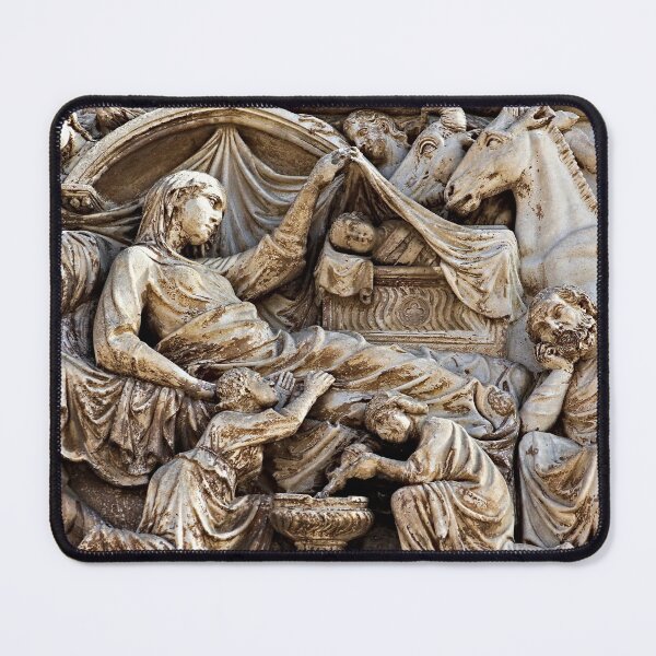 Item preview, Orvieto Cathedral Relief Birth of Jesus Nativity Gothic Art designed and sold by Anna Lemos.