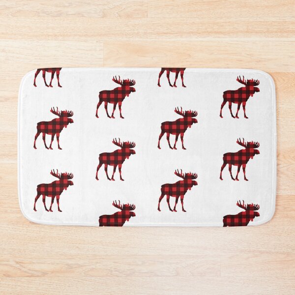 Item preview, Merry Christmoose Red and Black Buffalo Plaid Christmas Gifts Cards Christmas Decor christmas t-shirts mugs throw pillows  designed and sold by Orchyd.