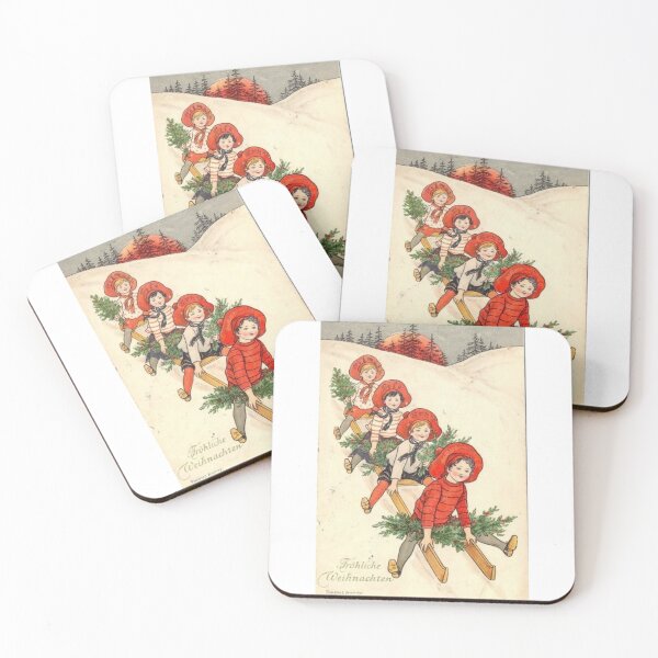 Item preview, Vintage German Christmas Card  designed and sold by Pinkmagenta.