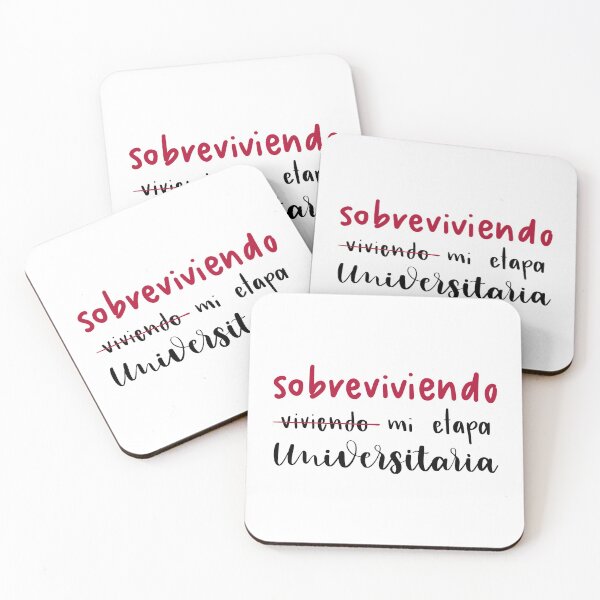 Item preview, Surviving my university stage. Sentence. Black and Red Text. designed and sold by AnaStickerD.