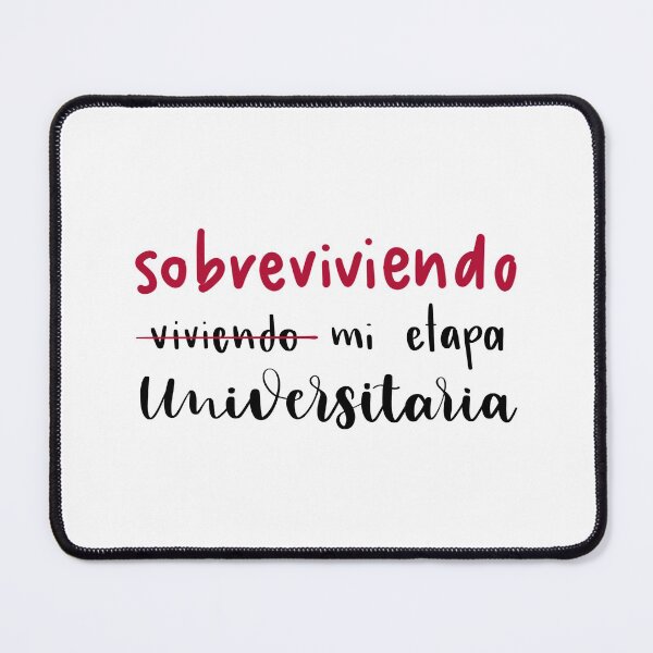 Item preview, Surviving my university stage. Sentence. Black and Red Text. designed and sold by AnaStickerD.