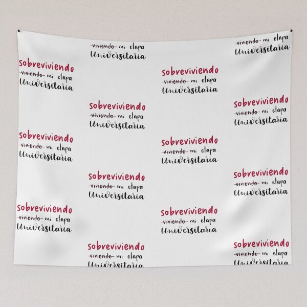 Item preview, Surviving my university stage. Sentence. Black and Red Text. designed and sold by AnaStickerD.