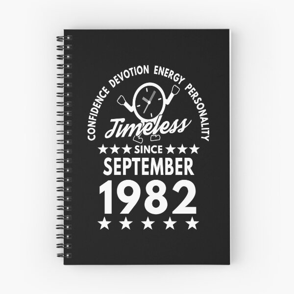 Item preview, September Birthday Timeless Person -1982 - White Text designed and sold by MoonsmileProd.