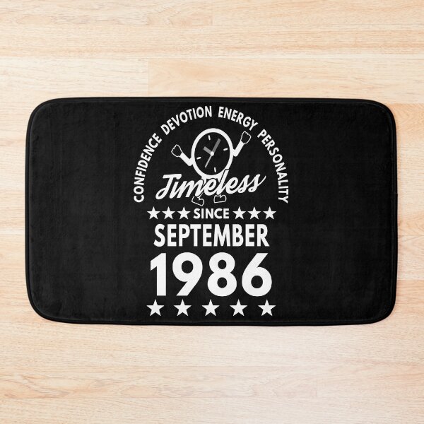 Item preview, September Birthday Timeless Person -1986 - White Text designed and sold by MoonsmileProd.