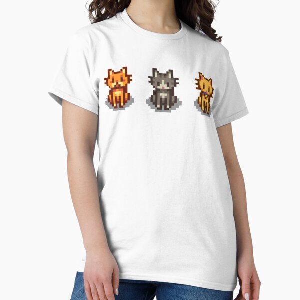 Vista previa del artículo con la obra «Mascotas de Stardew Valley 3 gatos», diseñado y vendido por BarryNelsonshop.