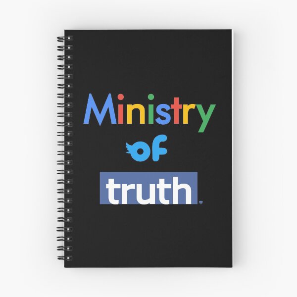 Item preview, Orwell 1984 Ministry of Truth - Anti Big Tech Social Media Propaganda designed and sold by smokykitten.