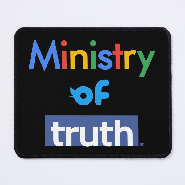 Item preview, Orwell 1984 Ministry of Truth - Anti Big Tech Social Media Propaganda designed and sold by smokykitten.