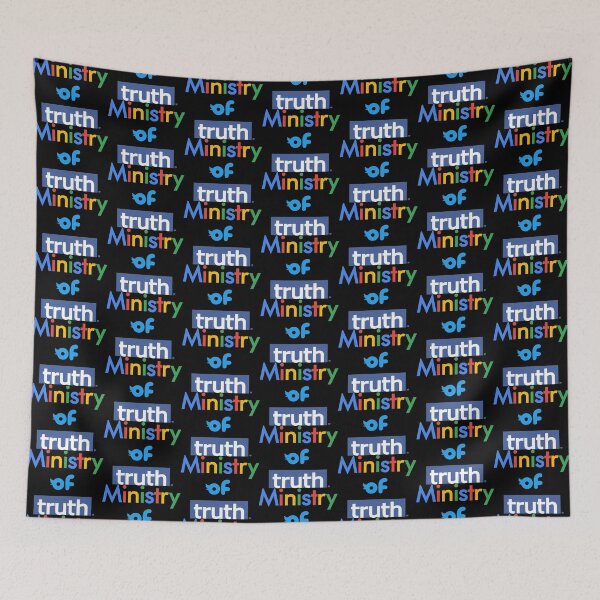 Item preview, Orwell 1984 Ministry of Truth - Anti Big Tech Social Media Propaganda designed and sold by smokykitten.
