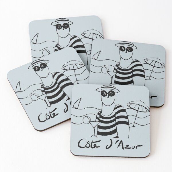 Item preview, French Riviera drawing | Cote Dazur | France designed and sold by Covo Studio.