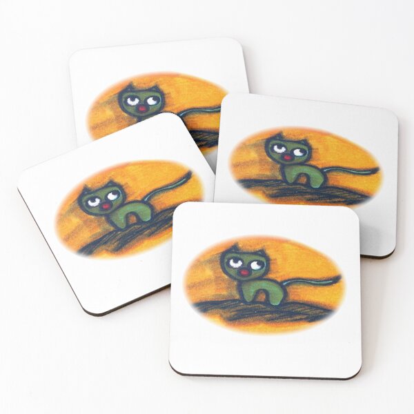Item preview, Harvey the Halloween Green Cat  designed and sold by JariHawk.