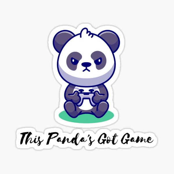 Slim panda For application games – LINE stickers