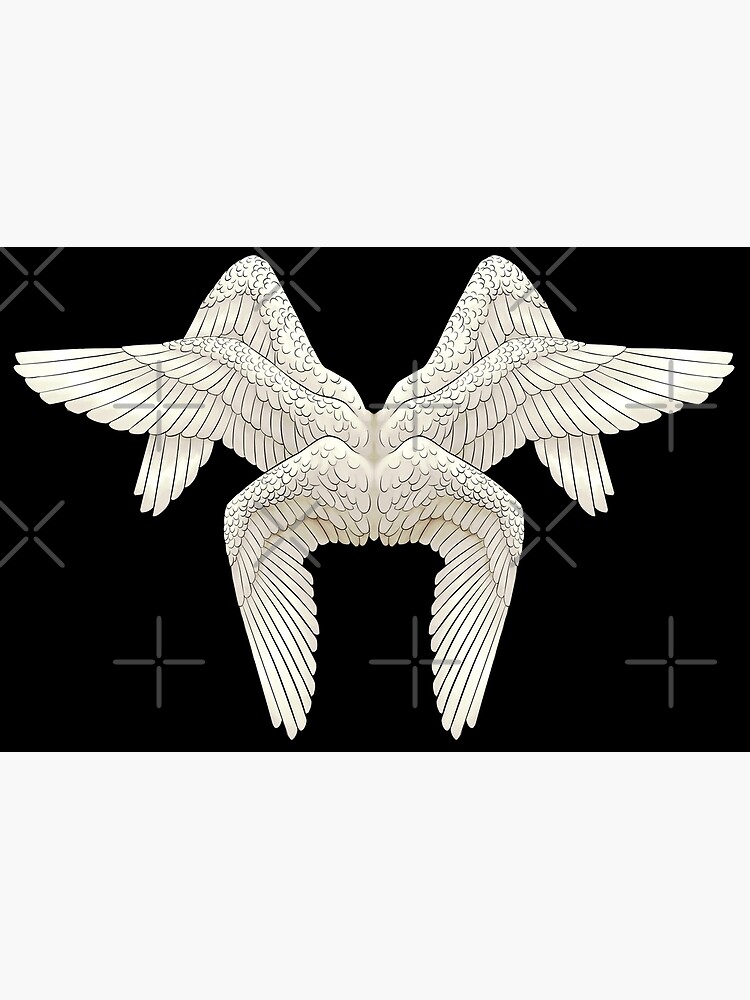 White Seraph Wings Poster For Sale By Lassusconfusa Redbubble