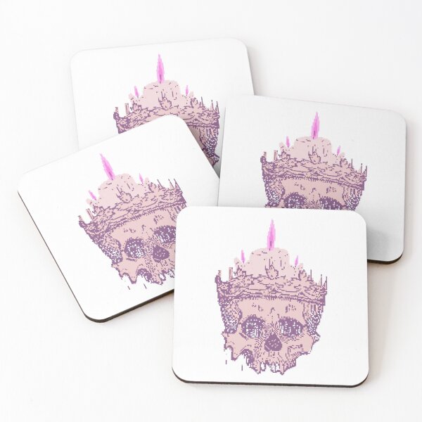 Item preview, Pixel Skull Candle - Halloween  designed and sold by RealismVeilsAll.
