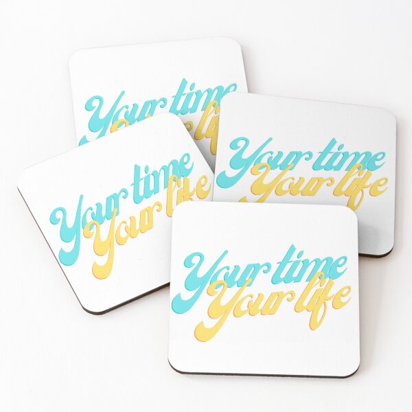 Item preview, Your time Your life in Blue & Yellow designed and sold by LoloTrends.
