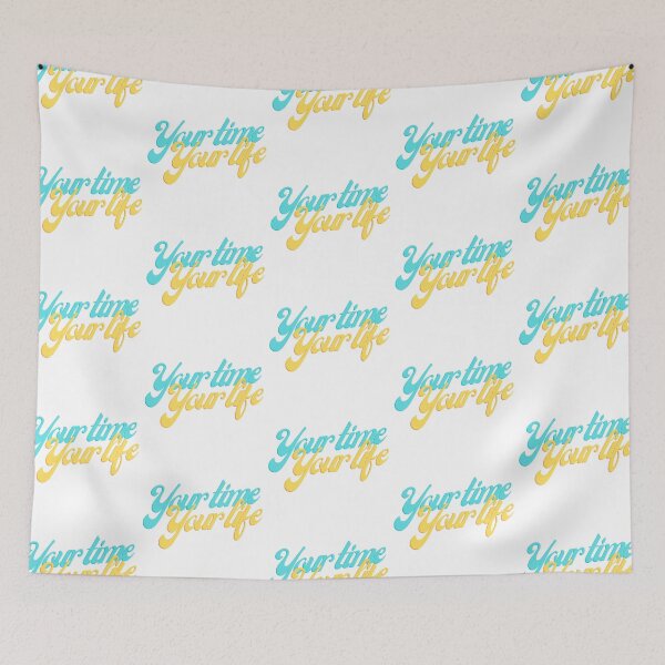 Item preview, Your time Your life in Blue & Yellow designed and sold by LoloTrends.