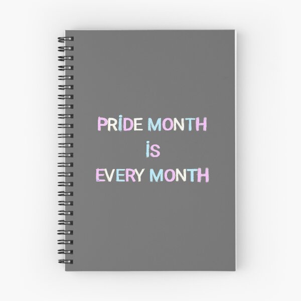 Item preview, Pride month is every month / trans (gray) designed and sold by MentaLee.