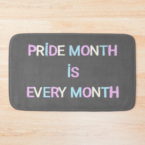 Item preview, Pride month is every month / trans (gray) designed and sold by MentaLee.