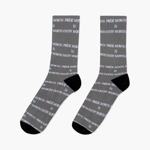 Item preview, Pride month is every month / trans (gray) designed and sold by MentaLee.