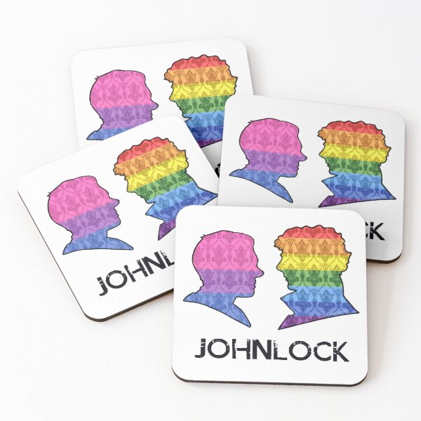 Item preview, Johnlock Sillouettes - Pride colors designed and sold by CumberCurlyGirl.