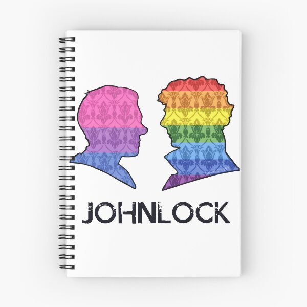 Item preview, Johnlock Sillouettes - Colores del orgullo designed and sold by CumberCurlyGirl.