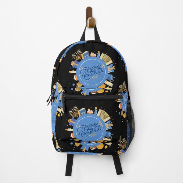 Item preview, Happy Hanukkah-Black Background  designed and sold by Trendi61.