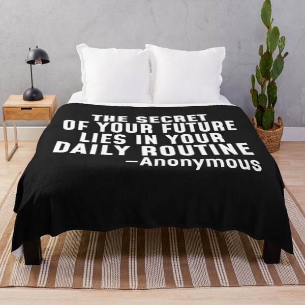Item preview, The Secret Of Your Future Lies In Your Daily Routine designed and sold by obedtheartist.
