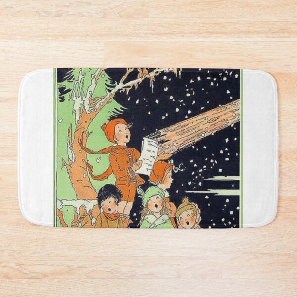 Item preview, Vintage Christmas Caroling Card designed and sold by Pinkmagenta.