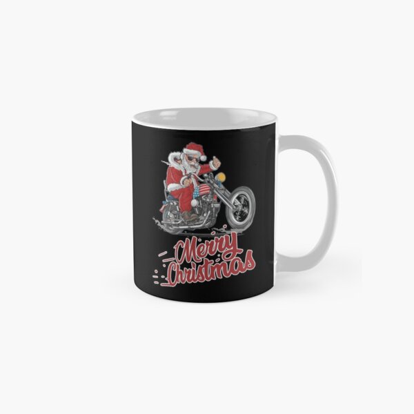Item preview, Cool Santa on a motorcycle - Happy Christmas and a happy new year! - Available in stickers, clothing, etc designed and sold by crazycollective.