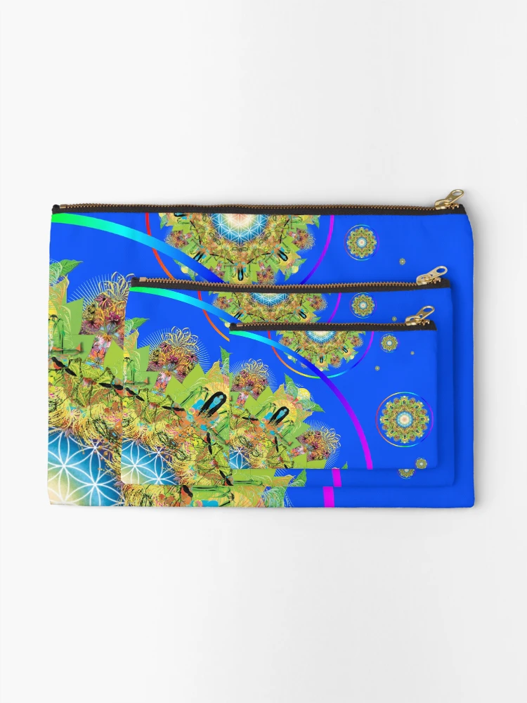 Thumbnail 2 of 4, Zipper Pouch, astral designed and sold by InfinitePathArt.