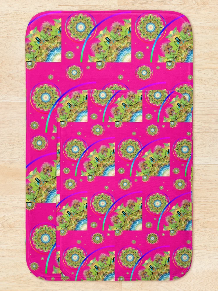Thumbnail 5 of 6, Bath Mat, astral designed and sold by InfinitePathArt.