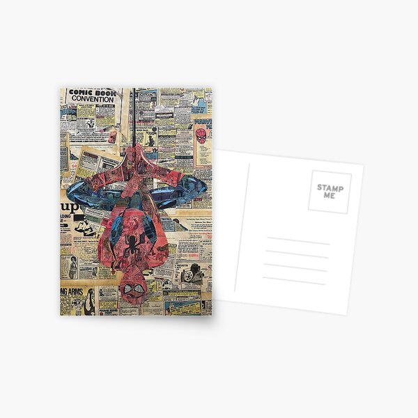 Item preview, Spider Man collage art designed and sold by Christopher Dragan DraganPopArt.