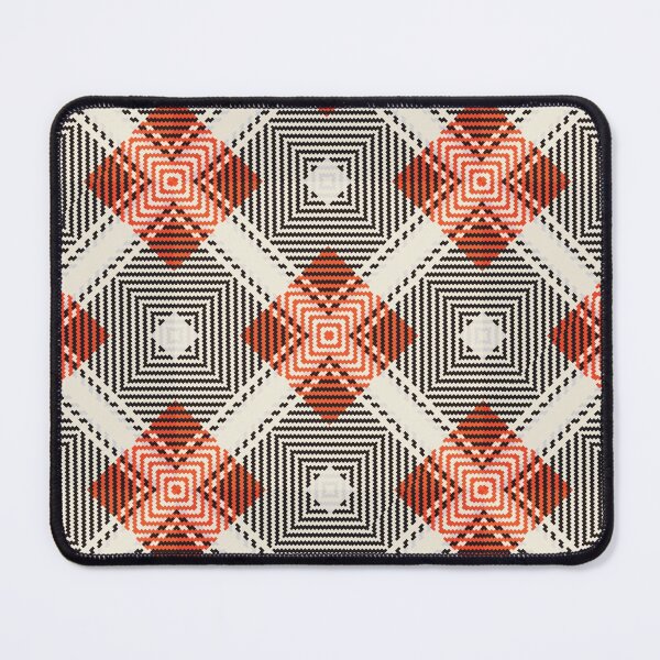 Item preview, Red Black & White stripes tartan plaid print pattern designed and sold by RSDigitalPrintDesign.
